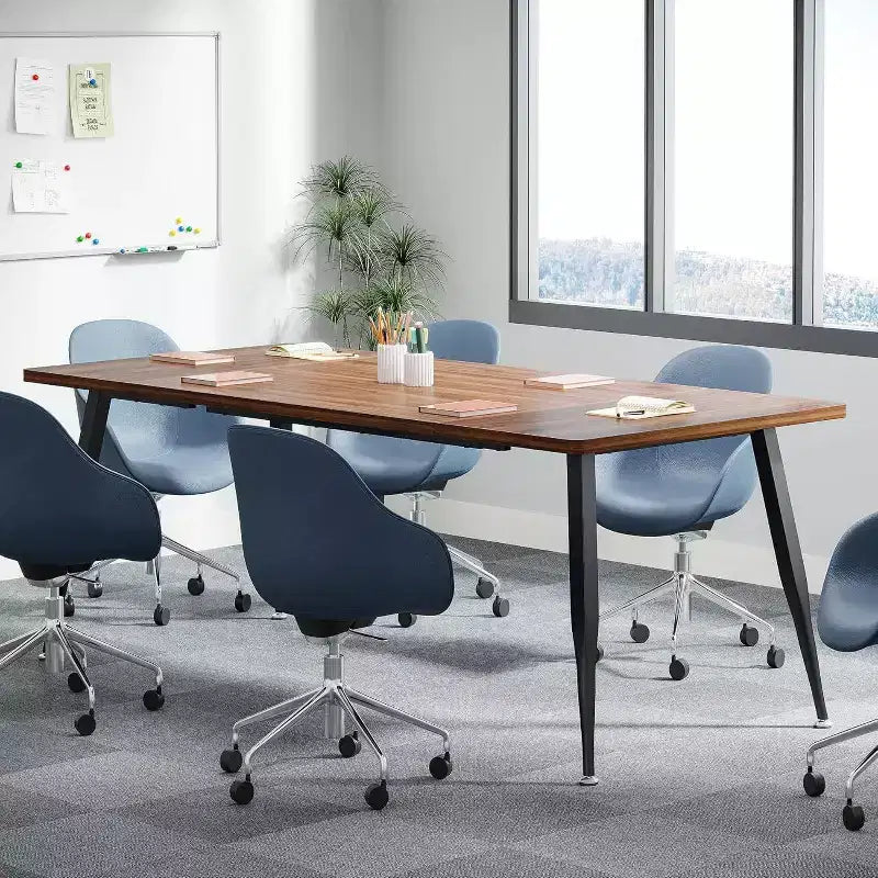 70.86" Rectangular Conference Table Rustic Brown