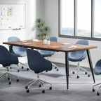 70.86" Rectangular Conference Table Rustic Brown