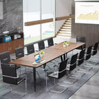 70.86" Rectangular Conference Table Rustic Brown