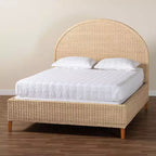 bali & Queen Size  Bed Sun-Bleached Rattan