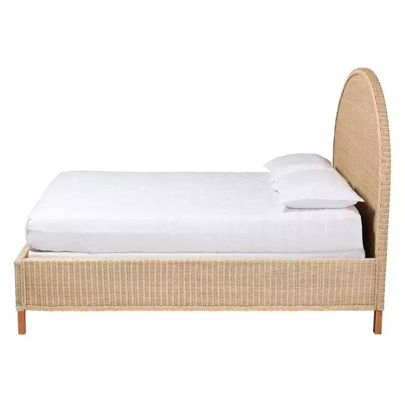bali & Queen Size  Bed Sun-Bleached Rattan