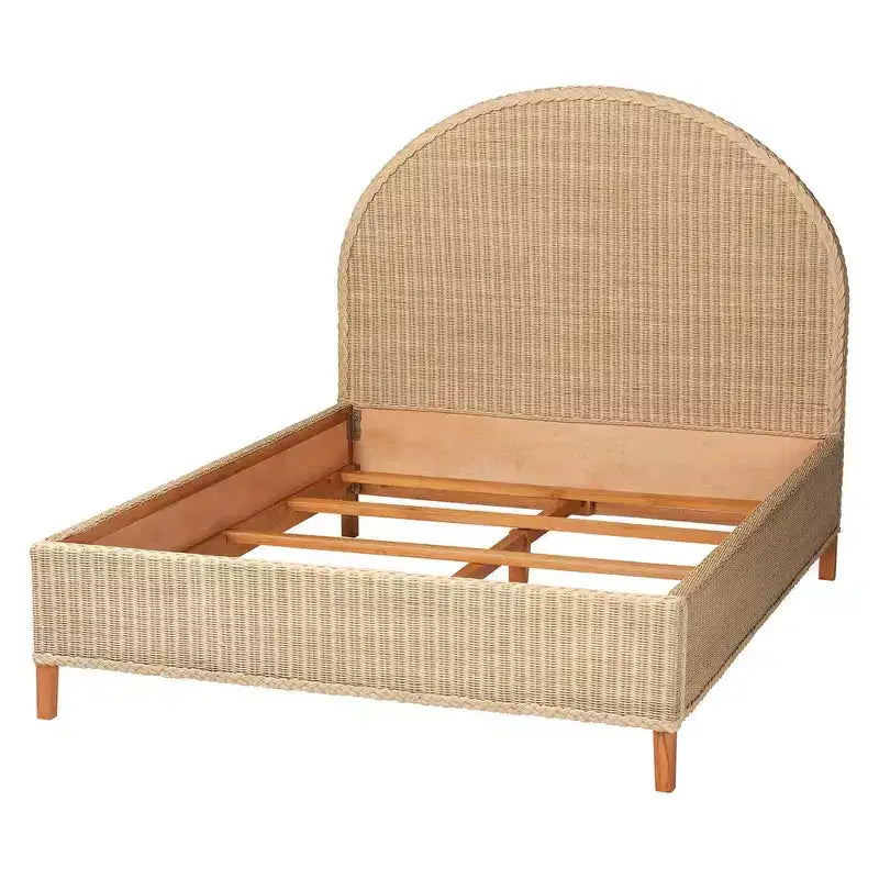 bali & Queen Size  Bed Sun-Bleached Rattan