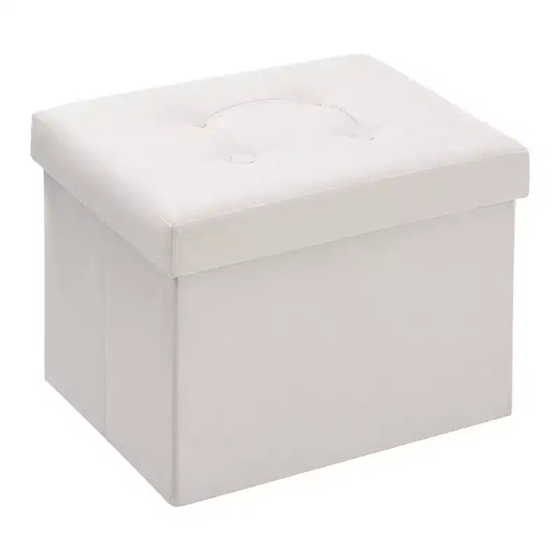 16 Folding Velvet Storage Ottoman Bench Toy Chest Footstool Hold up to 330 lb For Bedroom Living Room
