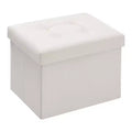 16 Folding Velvet Storage Ottoman Bench Toy Chest Footstool Hold up to 330 lb For Bedroom Living Room