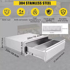 30x23x10 inch Single Drawer Outdoor Kitchen BBQ Island Stainless Steel With Vent