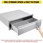 30x23x10 inch Single Drawer Outdoor Kitchen BBQ Island Stainless Steel With Vent