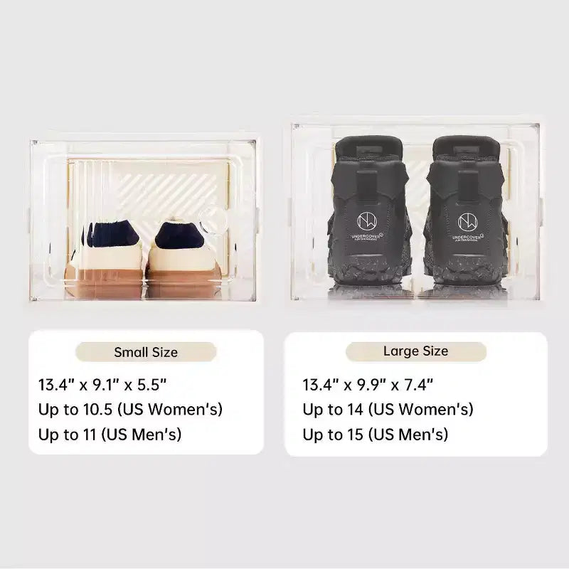 12pk Stackable Shoe Box Storage