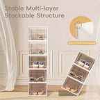 12pk Stackable Shoe Box Storage