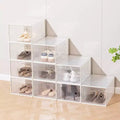 Boîte de rangement à chaussures empilable, lot de 12
