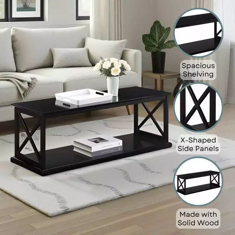 Coventry Coffee Table with Shelf -